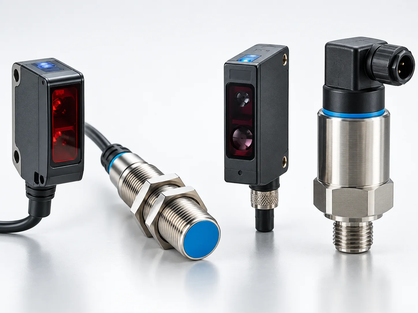 Illustrative industrial sensors and measurement components